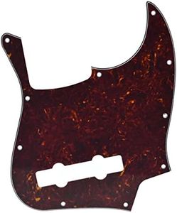 Dopro 5 String Jazz Bass Pick Guard J Bass Scratch Plate for USA/Mexican Fender 5 String Jazz Bass Vintage Tortoise