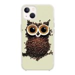 Blingy's for iPhone 14 Case, Fun Coffee Pattern with Cute Owl Style Funny Creative Animal Design Soft TPU Protective Case Compatible for iPhone 14 6.1 inch (Coffee Owl)