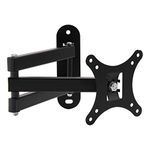 Holdfiturn TV Wall Bracket 14-27 inch Swivels Tilts TV Mount Heavy Duty TV Bracket with Arm for LED LCD Plasma Curved Screen Monitor