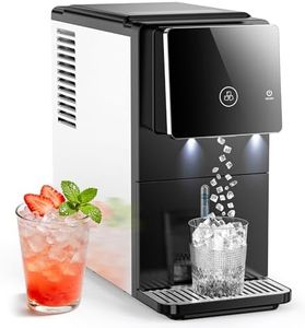 Nugget Countertop Ice Maker, Automatic Ice Dispenser, 33 lbs/Day Chewable Pellet Ice Machine with Self-Cleaning & Measured Dispensing, 1.8L Water Tank, Portable Ice Maker for Home, Kitchen, Office