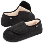 LongBay Women's Slippers, Wide Fit, Comfy and Cozy, Memory Foam Made, Indoor House Shoes for Diabetic Arthritis and Edema