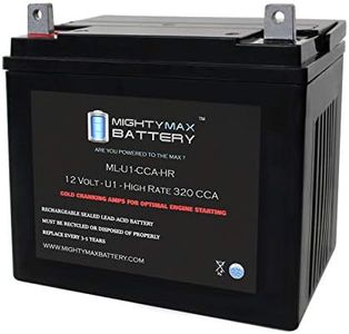 ML-U1-CCAHR - 12V 320 CCA U1 - SLA Starting Battery for Lawn, Tractors and Mowers - Mighty Max Battery Brand Product (3878105)