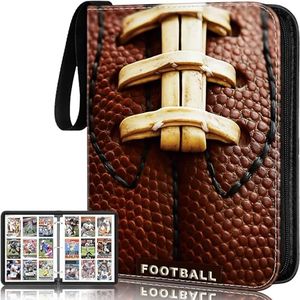 RONMONG Football Card Binder,2025-2026 Sports Trading Card with Sleeves Holder Album,990 Pockets Rugby Card Holder Sheets Display Storage Protectors for Collectors Boys and Girls Gift