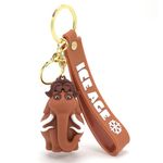 Daiyamondo Adorable Animals Themed 3D rubber keyrings Look So Amaze All Amaze Designs For Animal Lover Suitable For Gifting (African Elephant)