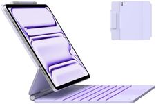 typecase Keyboard Case for iPad Pro 13-inch (M4) 2024,Magic Keyboard with 11 Colors Backlight for iPad Pro 13,Keyboard Case with Pencil Holder,Multi-Touch Trackpad,Easy-Set Magnetic Stand,Light Purple