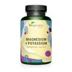 Vegavero Magnesium + Potassium | High Strength Magnesium and Potassium Citrate | 180 Vegan Capsules | Electrolytes for Hydration & Recovery