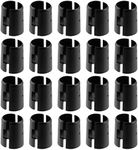 Glarks 25 Pairs 50 Pack Wire Shelf Clips Wire Shelving Shelf Lock Clips for 3/4" Post - Adjustable Shelving Sleeves Replacement Clips for Wire Shelving System, Fits with Thunder Group, Alera, Metro