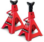 Powerbuilt 4 Ton Ratchet Jack Stand - 647529, Red