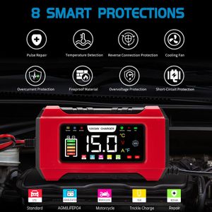 Aptliton 15-Amp Car Battery Charger – Fast Charging for Vehicles