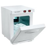 5L Hot Towel Warmer, Hot Towel Cabinet, UV Steriliser Disinfection Towel Warmer, 176°F Professional Sterilizer Box, for Massage Salon, Bathroom, Spa, Home, Office, Gym, Barber, Beauty (white-A)