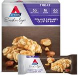 Atkins Peanut Caramel Cluster Bar, Dessert Favorite, High in Fiber, 3g Net Carb, 1g Sugar