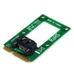 StarTech.com mSATA to SATA HDD/SSD Adapter, Mini SATA to SATA Converter Card (MSAT2SAT3)