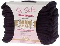 Sofeel Microfibre Salon Towels, 40 cm x 73 cm Size, Black (Pack of 10)