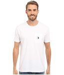 U.S. Polo Assn. Men's Crew Neck Pocket T-Shirt (Color Group 1 of 2), White, S