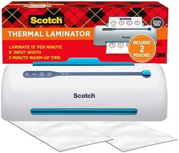 Scotch PRO TL906 Thermal Laminator, 1 Laminating Machine, White/Blue, Laminate Recipe Cards, Photos and Documents, for Home, Office or School Supplies, 9 in.