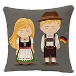 YGGQF Throw Pillow Cover Germans in