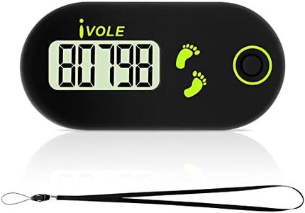 Flintronic Mini Pedometer 3D Walking Pedometer, Portable Sports Pedometer with Clip Lanyard, Track Steps in Real Time, Pedometer for Older Kids/Fitness Men/Women/Elders