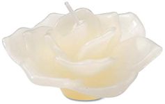 Darice Rose Shaped Floating Candle, Ivory, S