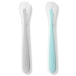 Skip Hop Baby Spoons, Easy-Feed, 2 Pack, Grey/Soft Teal