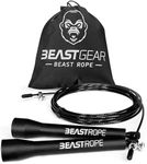 Beast Gear Speed Jump Rope – Workout Jump Ropes for Fitness, Cardio Exercise, HIIT, MMA, Muay Thai, and Boxing - Lightweight, Adjustable Jumping Rope for Women & Men