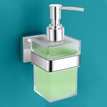 Plantex Heavy-Duty Stainless Steel Liquid Soap Dispenser/Hand Wash Dispenser/Shampoo Dispenser/Bathroom Accessories - Pack of 1 (Chrome), Aqua