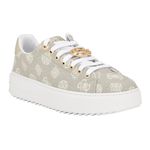 GUESS Women's Denesa Sneaker, Taupe/White 240, 6 UK