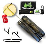 Disc Golf Retriever Pole 16 Feet | Disc Golf Grabber Tool 3 Hooks, Towel, Case | Disk Golf Retriever | Frisbee Golf Retriever Tool | Disc Golf Disc Retriever | Disc Retriever Disc Golf Accessory