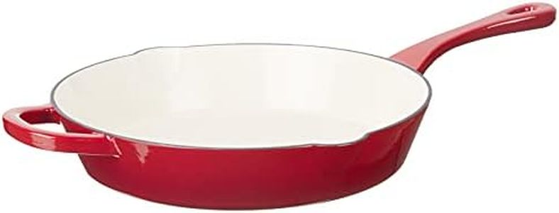 Crock Pot Artisan Cast Iron Skillet, 12 Inch, Scarlet Red