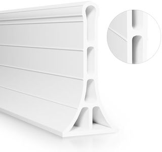 YISUIPU 3.2" High Shower Threshold Water Dam 98 Inch Collapsible Self Adhesive Shower Water Splash Guard for Shower Water Blocker for Wet and Dry Separation Bathroom and Kitchen