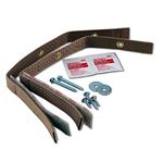 Quakehold! Furniture Strap Kit, Earthquake Fasteners for Disaster Preparedness, Child Proof Safety Straps for RV, Home Office, Helps Prevent Damage and Injury, Easy to Install, Oak