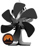 Wood Stove Fan Log Burner Fan Wood Burner Fireplace Fan Big 6 Blades Fan Heat Powered Eco Fireplace Fans Silent for Home Wood Burning/Log Burner/Fireplaces