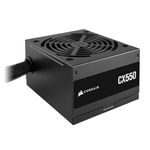 CORSAIR CX550 80 Plus Bronze Non Modular Low-Noise ATX 550 Watt Power Supply - NA - Black