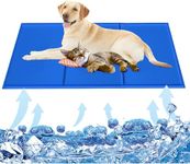 OKPOW Dog Cooling Mats Large - 50*90cm Cool Pad Bed Pet Gel Self Cooling Cold Cooler Mattress for Small Medium Large Dogs Cats - Non-Toxic Pets Summer Sleeping Mattress for People Human Adults Sofas