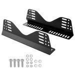 Racewill Side Mount Brackets for Bucket Race Seats: Universal Racing Seat Bracket (Black Set of 1)