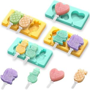 Popsicles Molds,Small Silicone Popsicle Molds for Toddlers,Homemade Frozen Baby Popsicles Molds for Kids,Popsicle Molds Silicone Bpa Free,Mini Ice Pop Mold,Popsicle Maker,Easy Unmold 10 Pieces