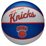 Wilson Mini-Basketball, Team Retro Model, NEW YORK KNICKS, Outdoor, Rubber, Size: MINI