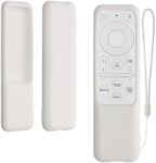 kwmobile Case Compatible with Samsung BP59-00149B / BP59-00149A / TM2261S (M7 M8 Monitor) Case - Soft Silicone Cover for Remote Control - White