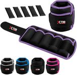 Xn8 Sports Adjustable Ankle Weights Adjustable, Neoprene Wrist and Ankle Strap Set, Leg Weights for Women, Weights for Men and Women, Fitness, Running, Jogging, Walking, Gymnastics, Aerobics