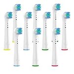 Toothbrush Heads Compatible with Most Braun Oral B, 10 Pack Professional Electric Toothbrush Replacement Heads Adults Precision Clean Brush Heads Refills