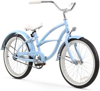 Firmstrong Urban Girl Single Speed Beach Cruiser Bicycle, 20-Inch, Baby Blue