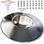 Patio Heater Reflector Shield, Propane Outdoor Heaters Replacement Part Reflector Shield Top Dome ​Acssories for Outdoor Heaters Dome 33 Inch Round (3-Hole Mount) (Reflector Shield)