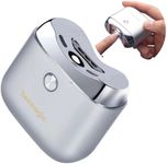Electric Nail Clipper, 2 in 1 Automatic Electric Nail Clippers with LED Light & 2 Speeds, 2025 Upgraded Alloy Plate Nail Trimmer Gift for Senior Adults Students Baby