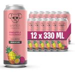 KAYTEA Pineapple Passionfruit and Hibiscus Ice Tea (Pack of 12 x 330 mL) - Hibiscus Infusion - Pineapple and Passionfruit Flavours - Organic Certified & Natural Ingredients