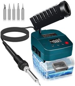 Fer à souder sans fil pour batterie Bosch 18 V, chauffage rapide, station de soudage numérique LCD électrique avec ports de charge USB et de type C, kit de fer à souder portable et réglable pour