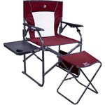 GCI Outdoor 3-Position Director's Chair with Ottoman, Cinnamon