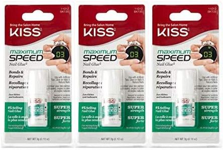 Kiss Maximum Speed Nail Glue (3 Pack)