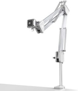 ULANZI TH04 Camera Overhead Tripod Mount, Flexible Microphone Boom Arm Light Stand Mounting Spring-Loaded Design Uka Quick Release Setup 360° Rotatable Ball Head Load Capacity 4.4LBS