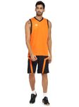 Nivia Phantom 2.0 Basketball Jersey Set-Orange/Navy