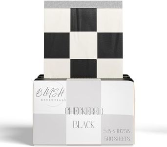 Hair Salon Pop Up Foils, 5"x10.75", 500 Sheets, Thicker Foil (Checkered Black)