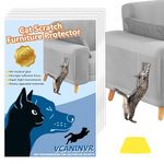 18 Pack Cat Scratch Protector Couch Protectors from Cat Scratching Transparent Anti Scratch Furniture Protector Resistant Cat Scratch Deterrent Sticky Paws Tape for Carpet, Sofa, Couch, Door